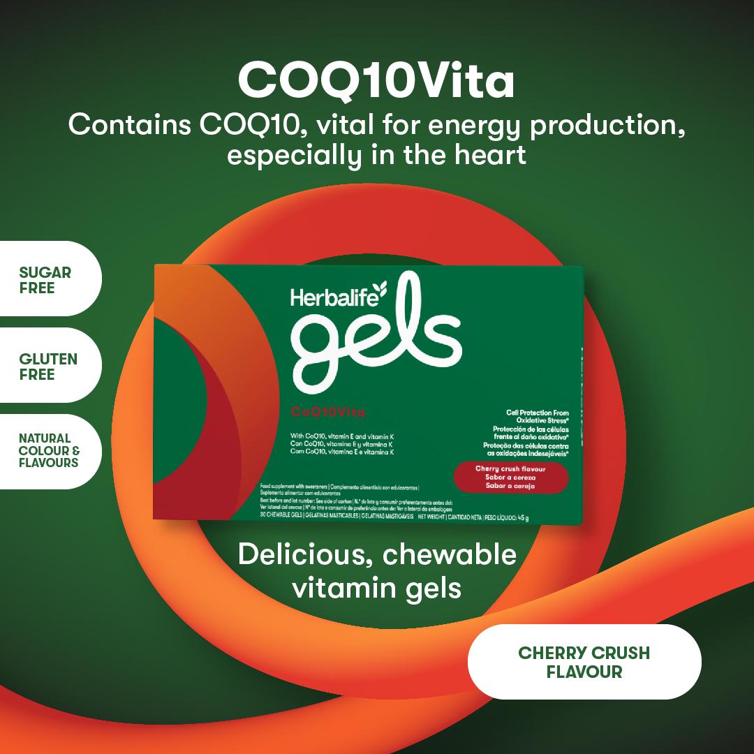 Herbalife Gels - CoQ10Vita Cherry Crush 30 chewable gels